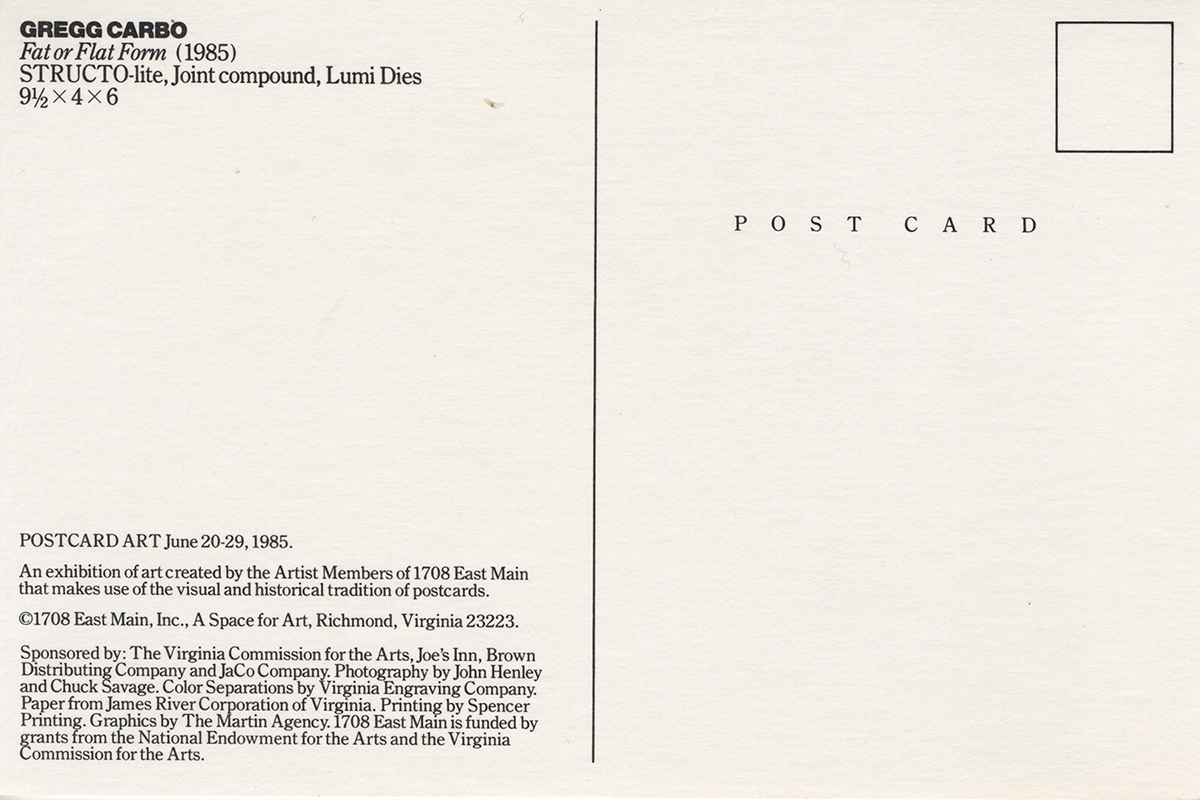 Postcards from 1985 | 1708 Gallery | A Nonprofit Space for New Art ...